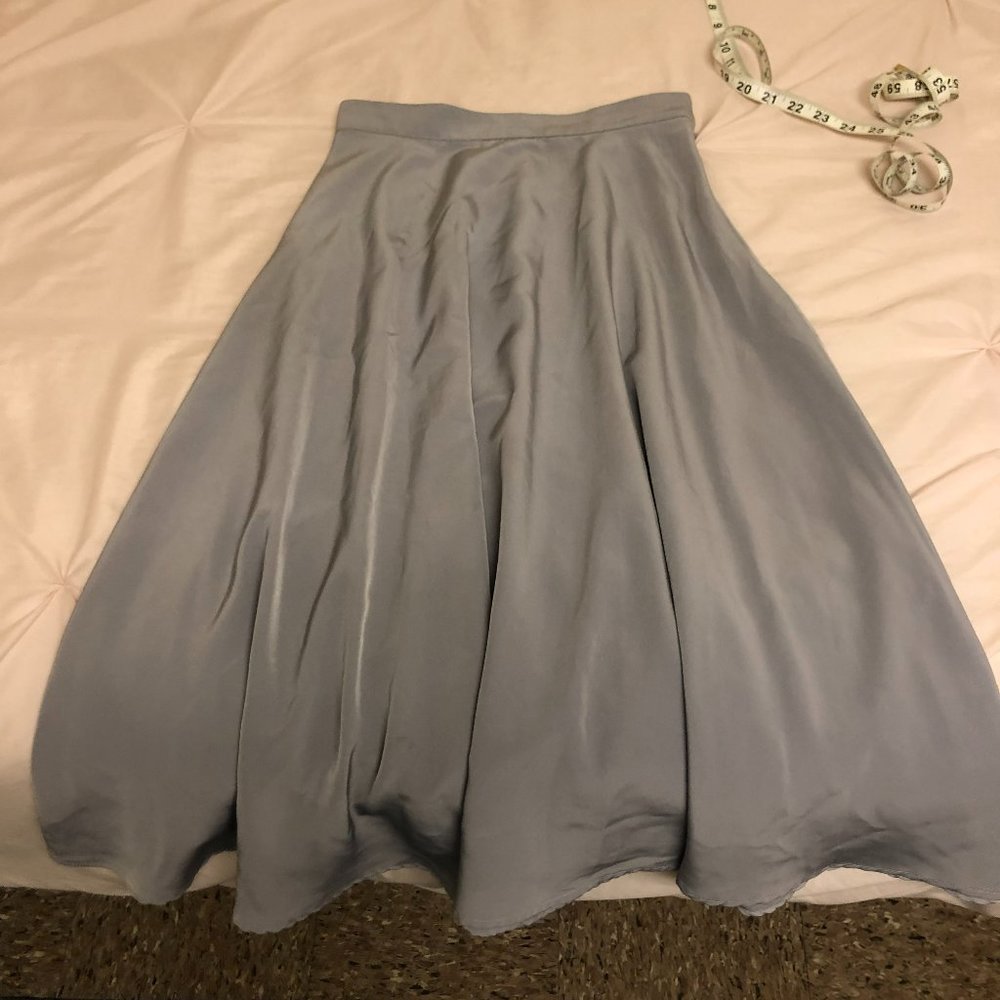 Gray Midi Skirt